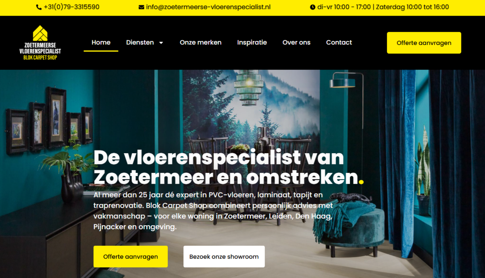 Zoetermeerse Vloerespecialist CynStudio webdesign